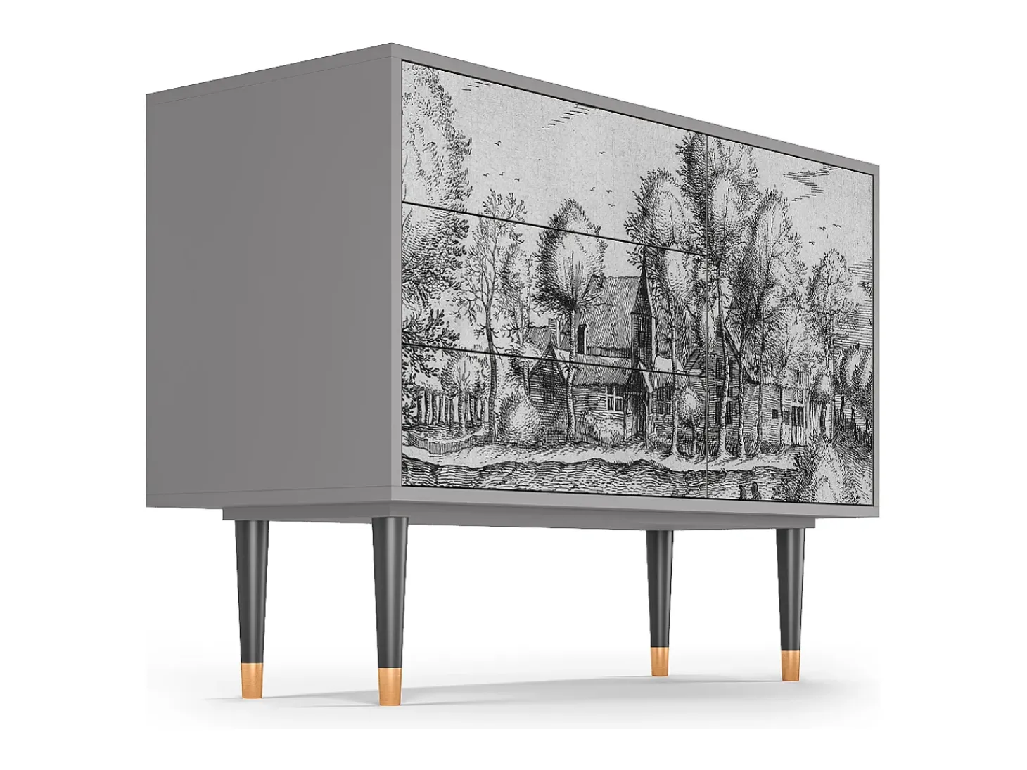 Aparador - 115х84х41 cm - S3 - A Pond, Gris