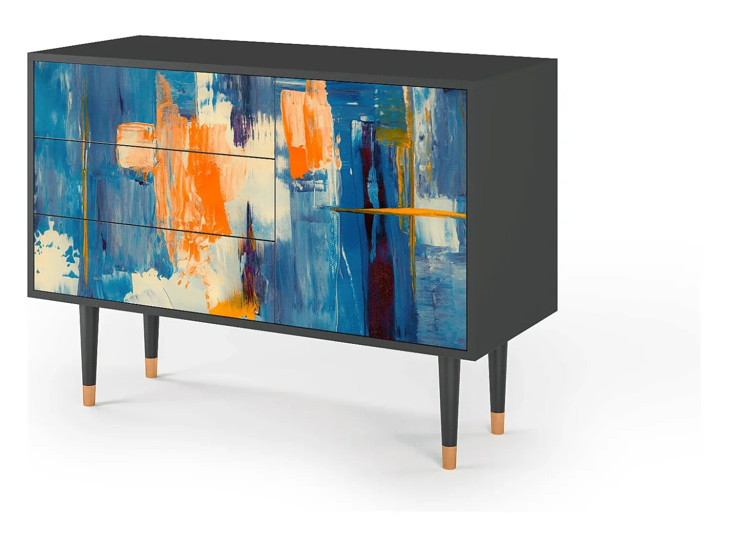 Aparador - 115х84х41 cm - S3 - Abstract Expressionism, Antracita