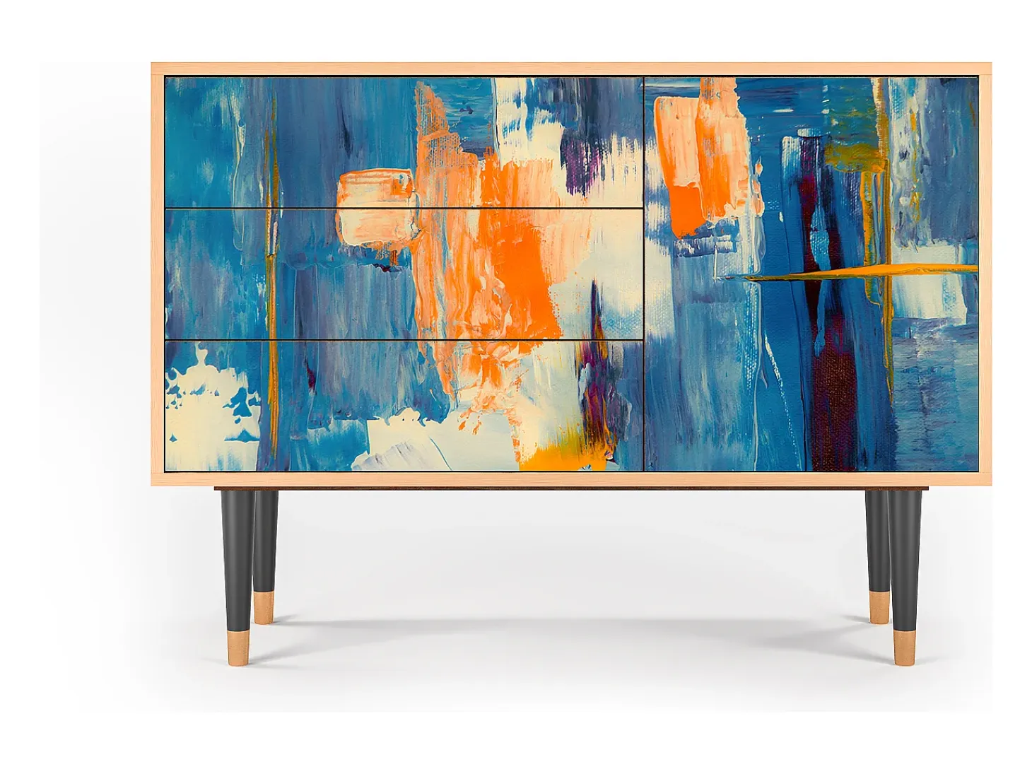 Aparador - 115х84х41 cm - S3 - Abstract Expressionism, Nogal
