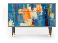 Aparador - 115х84х41 cm - S3 - Abstract Expressionism, Gris