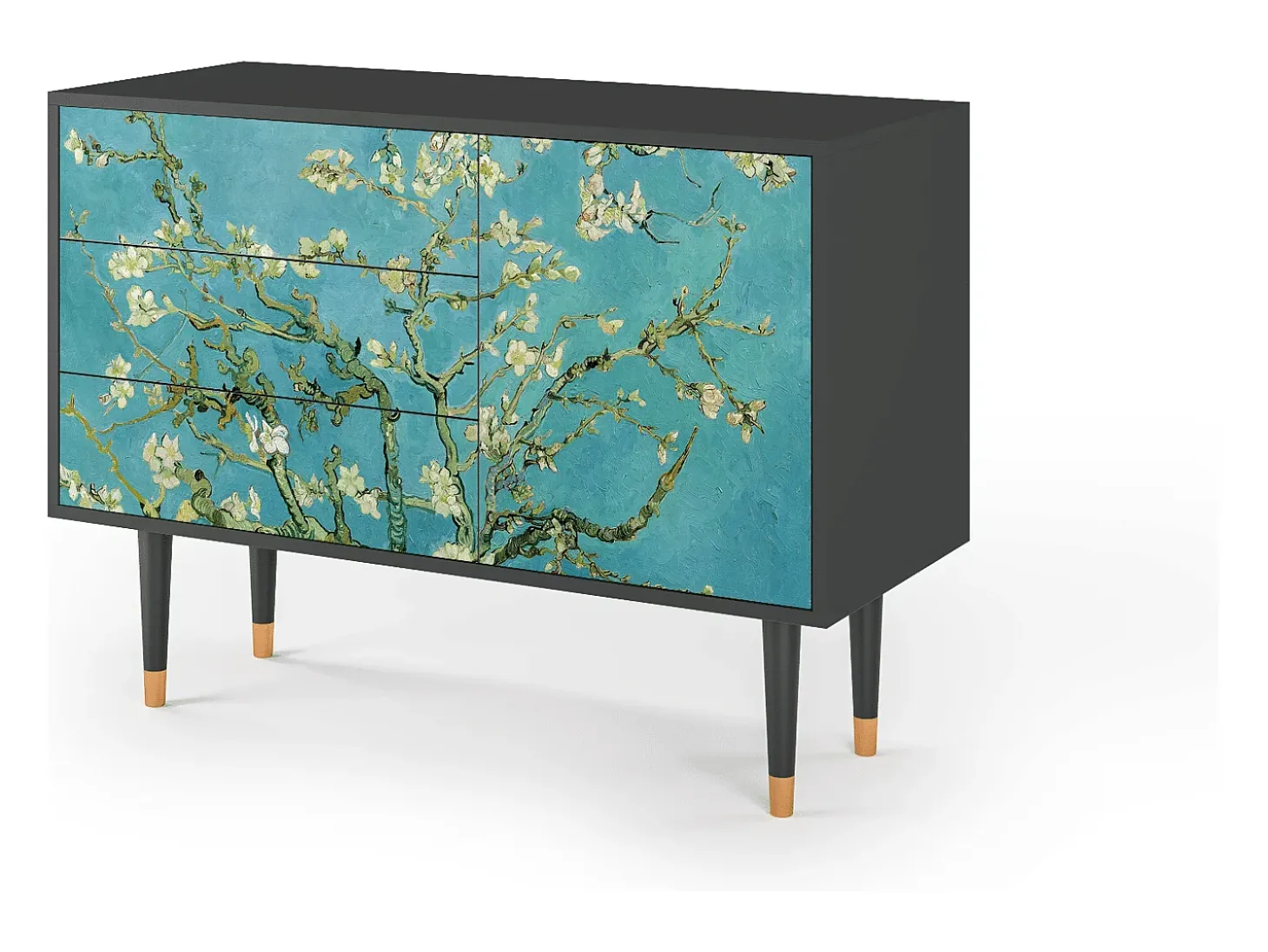 Aparador - 115х84х41 cm - S3 - Almond Blossom, Antracita