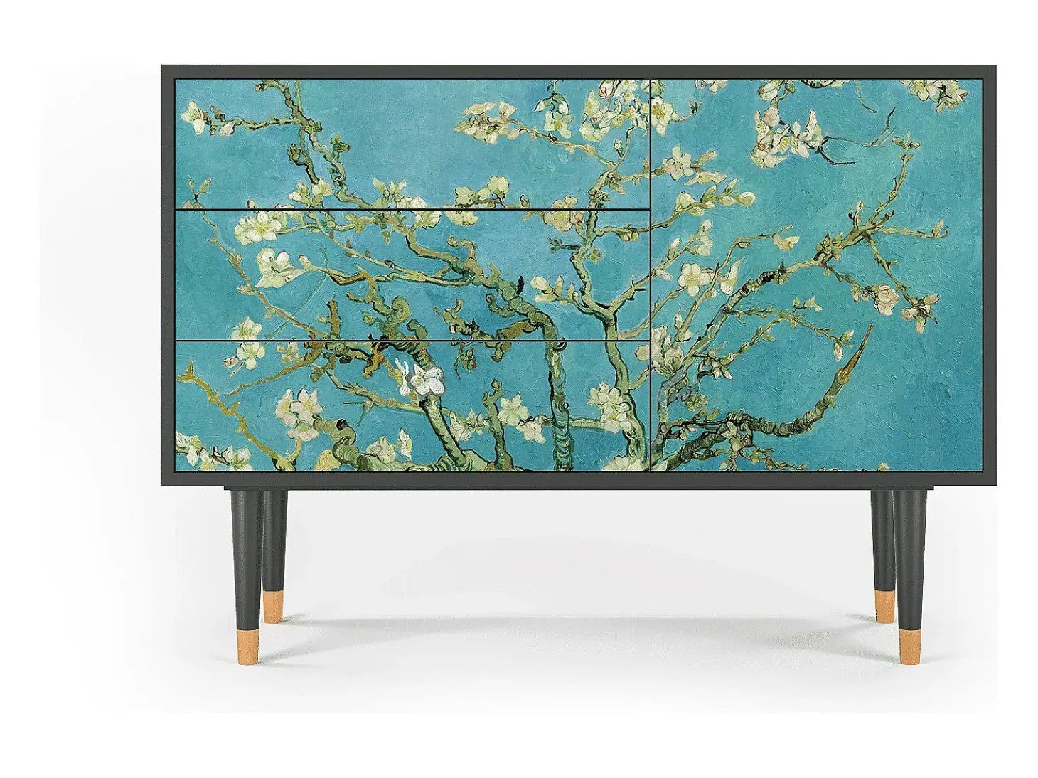Aparador - 115х84х41 cm - S3 - Almond Blossom, Antracita