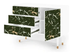 Aparador - 115х84х41 cm - S3 - Amazon Forest, Blanco