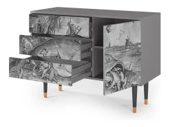 Aparador - 115х84х41 cm - S3 - Big Fish Eat Little, Gris