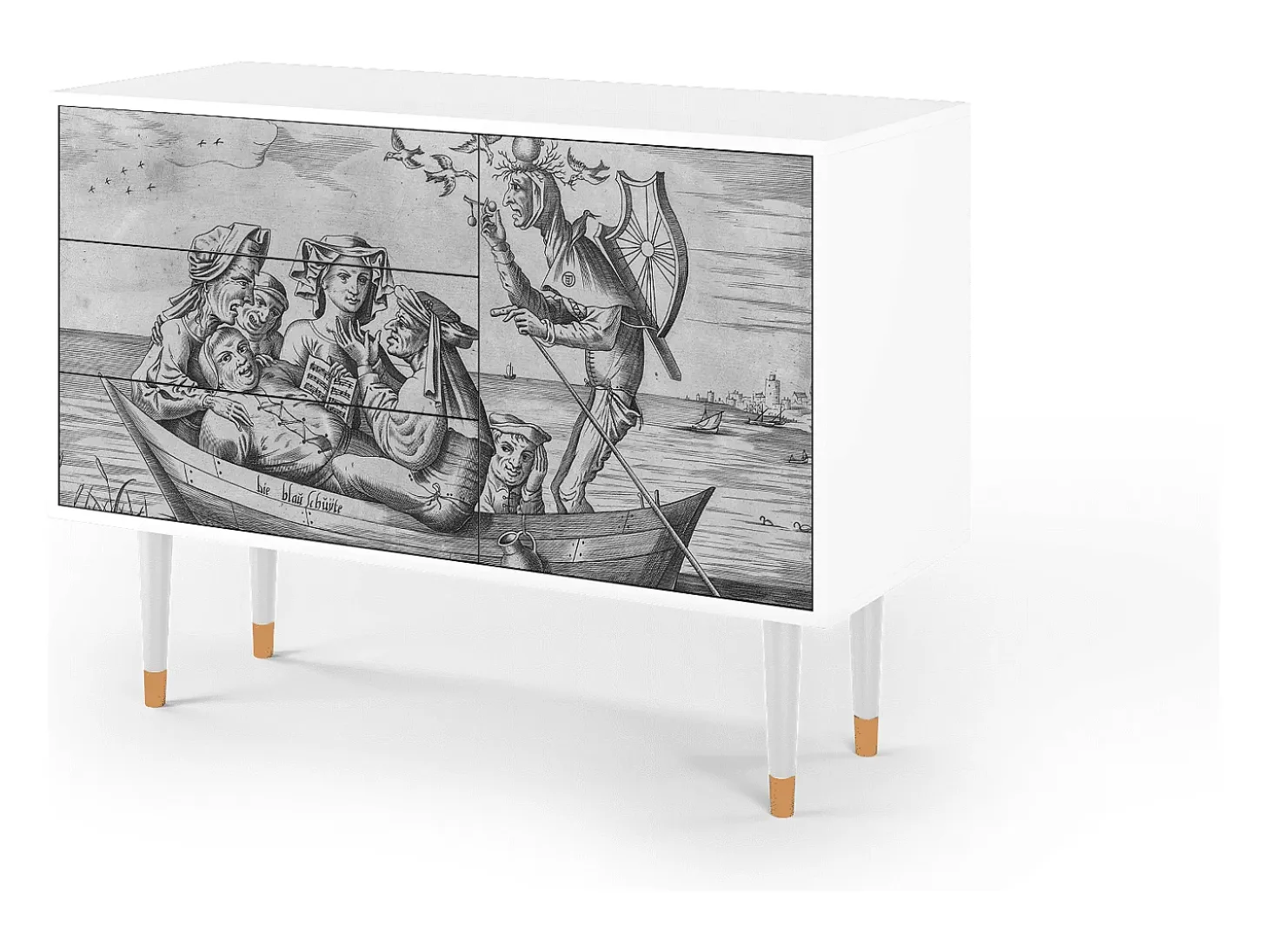 Aparador - 115х84х41 cm - S3 - Blau Schuyte, Blanco