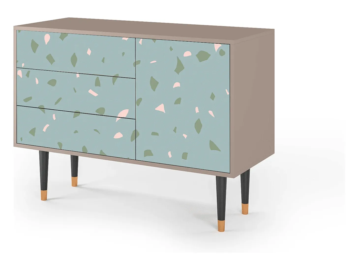 Aparador - 115х84х41 cm - S3 - Blue Drops, Latte