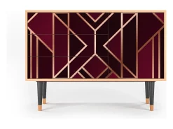 Aparador - 115х84х41 cm - S3 - Burgundy Jewelery, Nogal