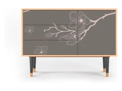 Aparador - 115х84х41 cm - S3 - Cherry Blossom, Nogal