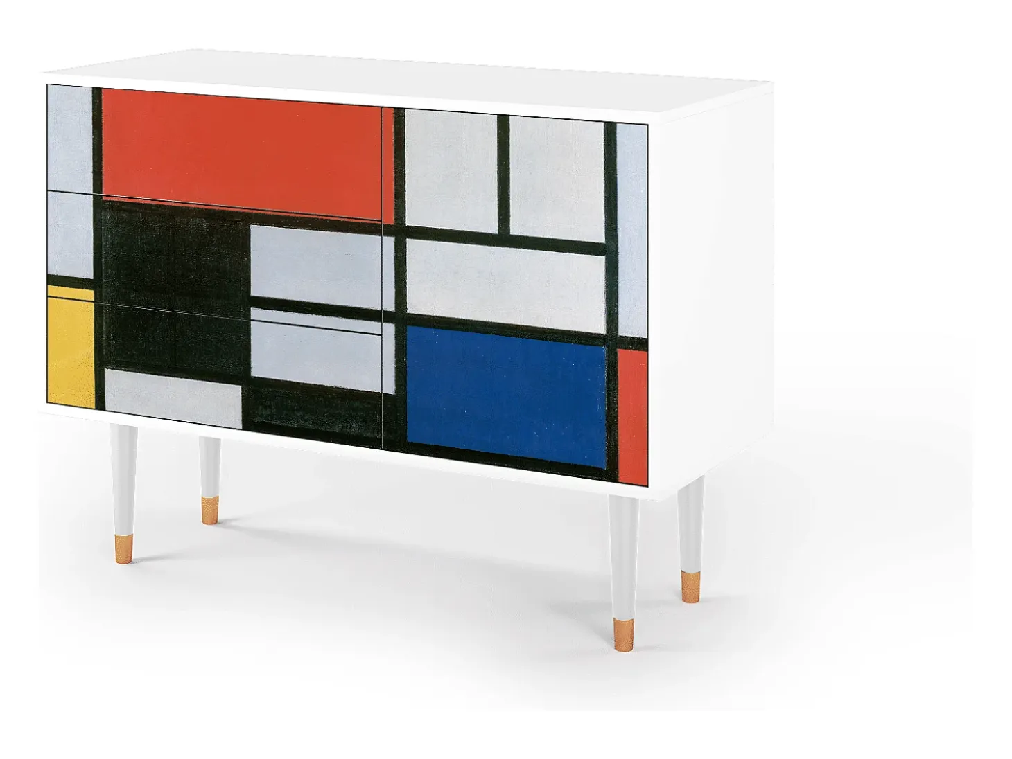 Aparador - 115х84х41 cm - S3 - Composition, Blanco