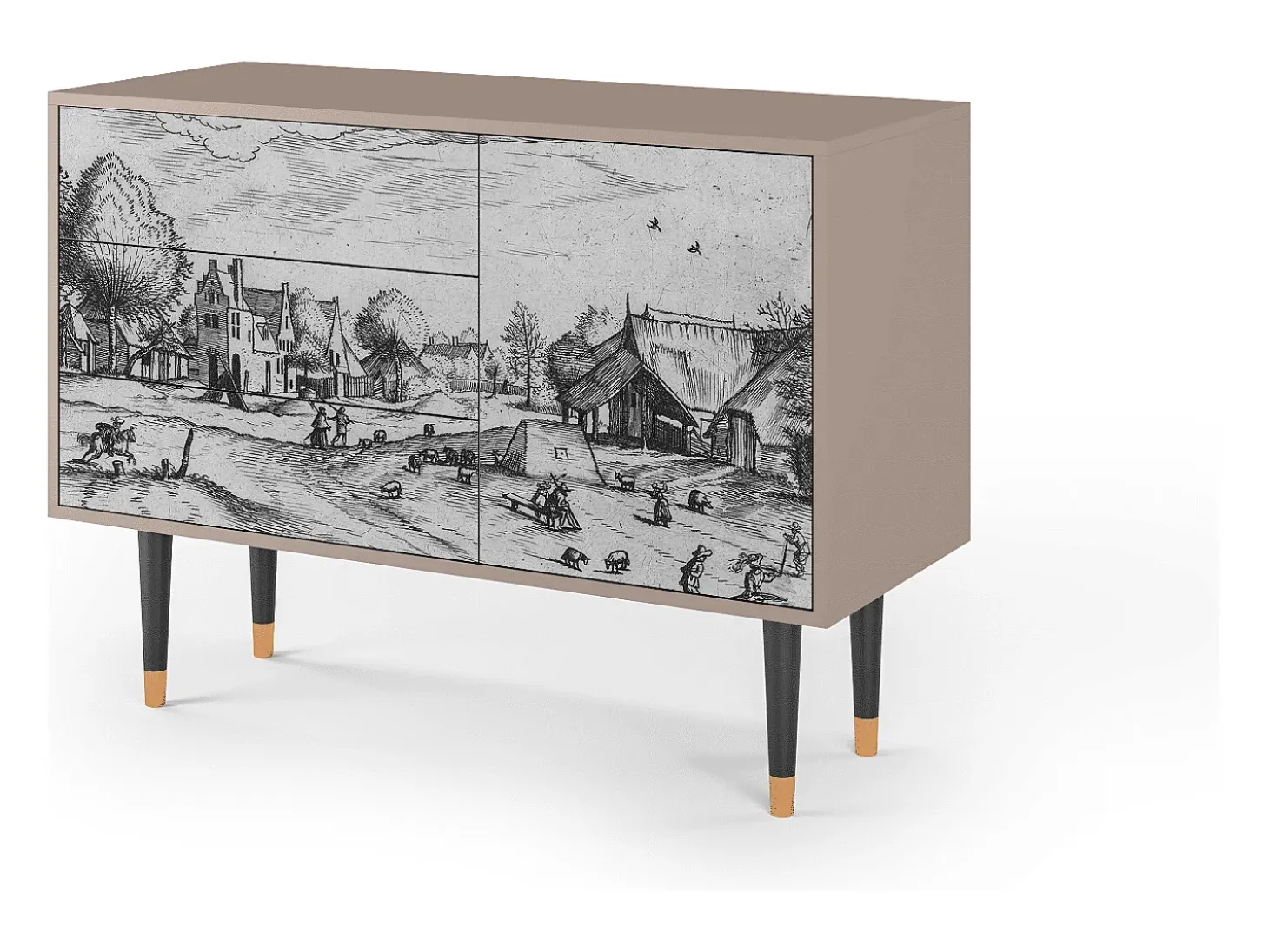 Aparador - 115х84х41 cm - S3 - Country Village, Latte