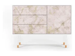 Aparador - 115х84х41 cm - S3 - Dirty Roses, Blanco