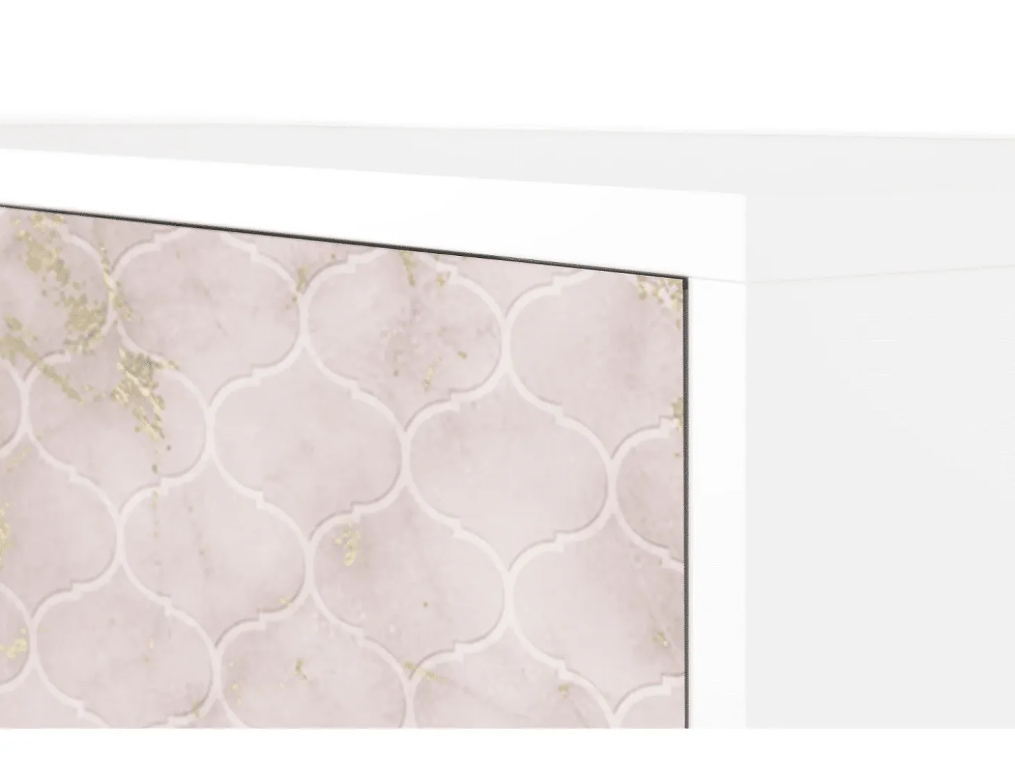 Aparador - 115х84х41 cm - S3 - Dirty Roses, Blanco