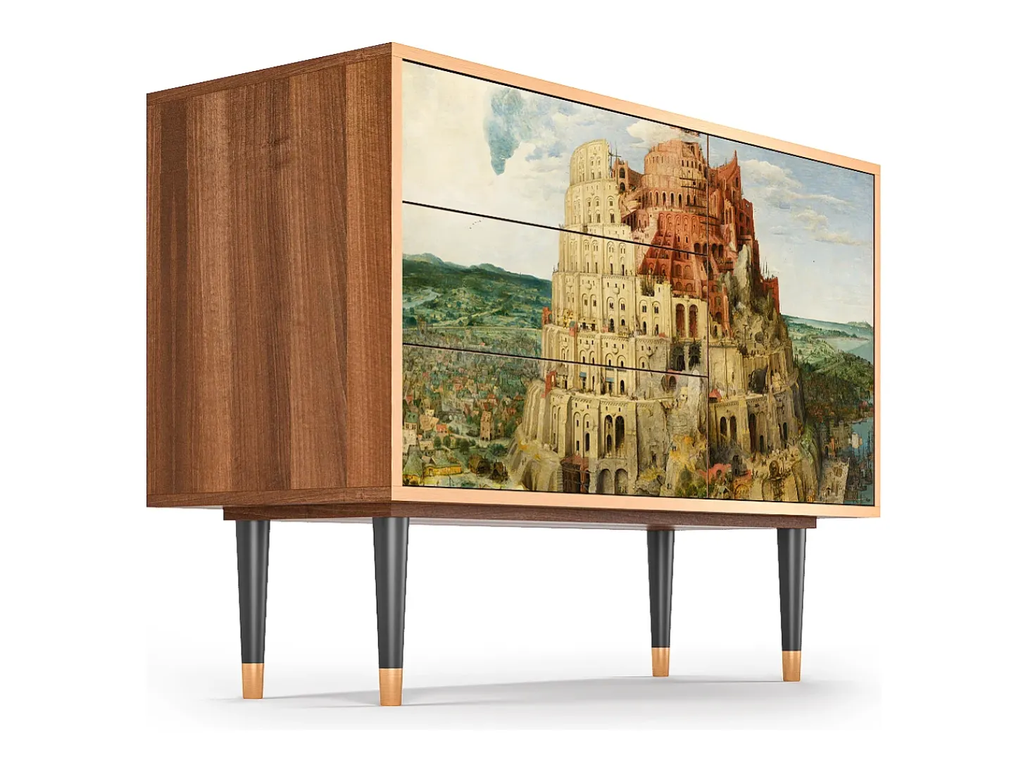 Aparador - 115х84х41 cm - S3 - Elder The Tower, Nogal