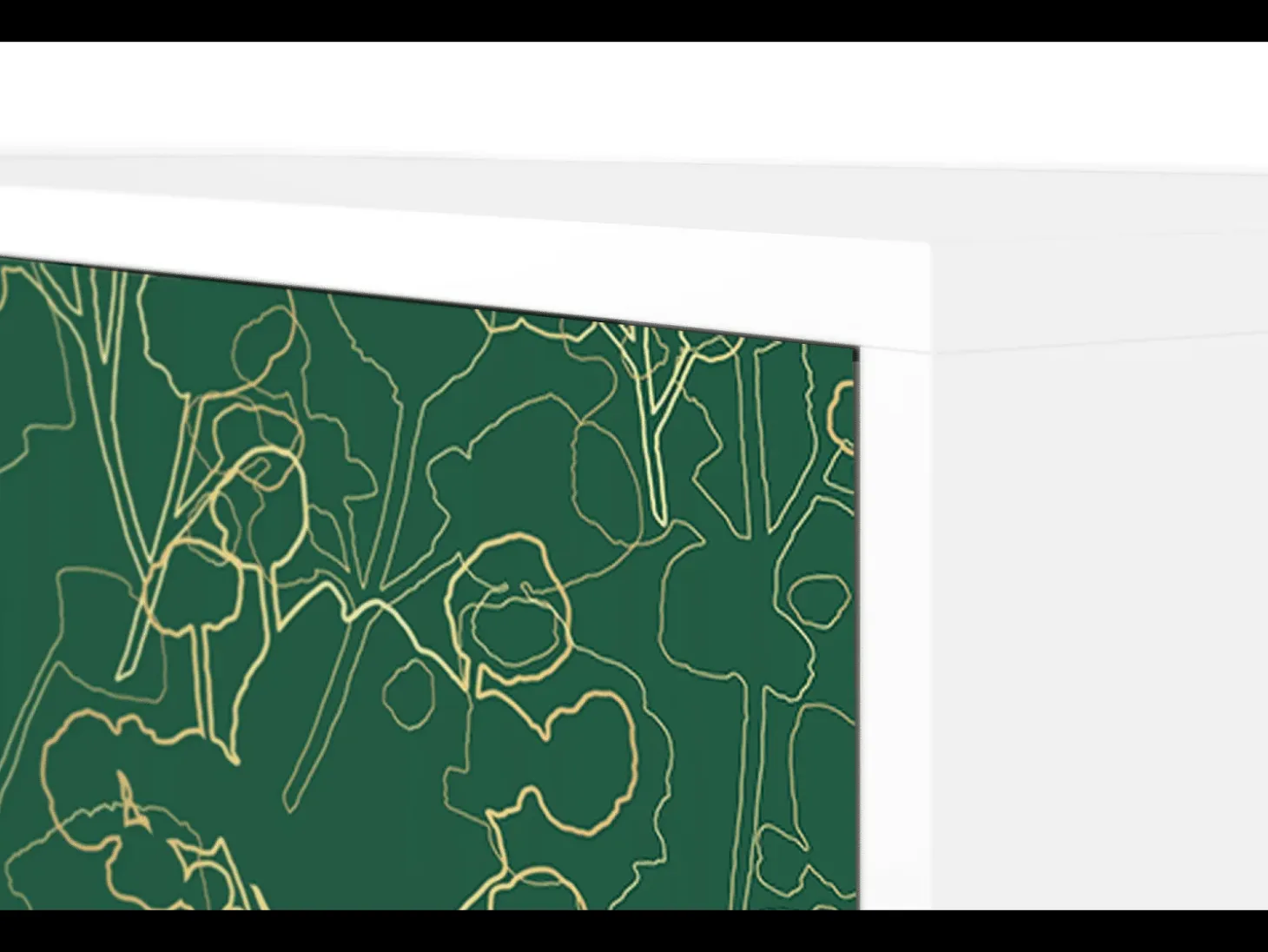 Aparador - 115х84х41 cm - S3 - Emerald Forest, Blanco