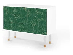 Aparador - 115х84х41 cm - S3 - Emerald Forest, Blanco