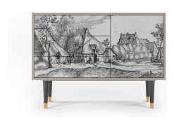 Aparador - 115х84х41 cm - S3 - Farms in a Village, Latte