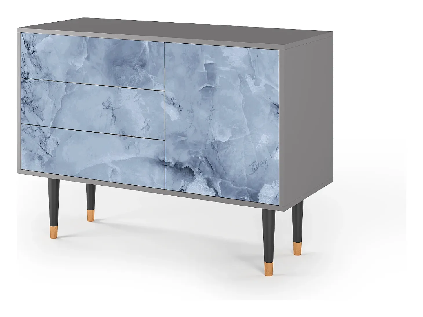Aparador - 115х84х41 cm - S3 - Feather Ice, Gris