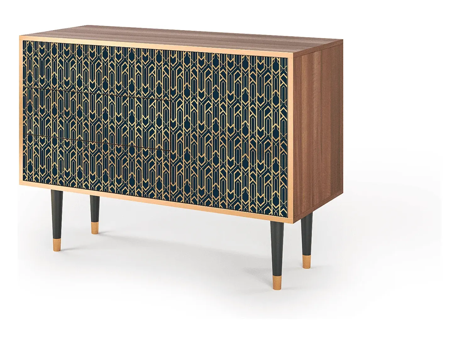 Aparador - 115х84х41 cm - S3 - Golden Empire, Nogal