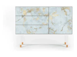 Aparador - 115х84х41 cm - S3 - Golden Waves, Blanco