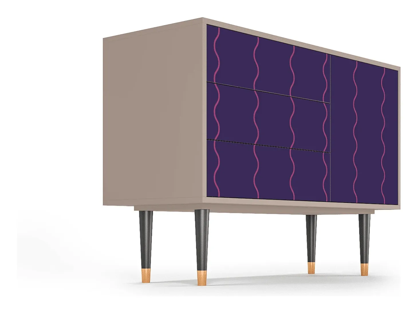 Aparador - 115х84х41 cm - S3 - Grape Maccaroni, Latte