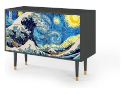 Aparador - 115х84х41 cm - S3 - Great Wave, Antracita