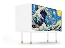 Aparador - 115х84х41 cm - S3 - Great Wave, Blanco