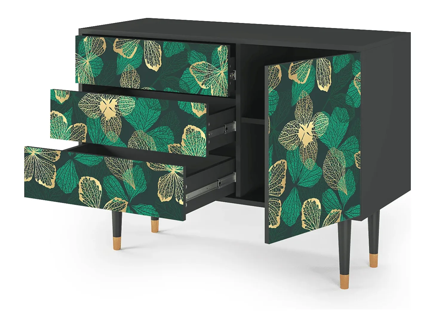 Aparador - 115х84х41 cm - S3 - Green Flower, Antracita