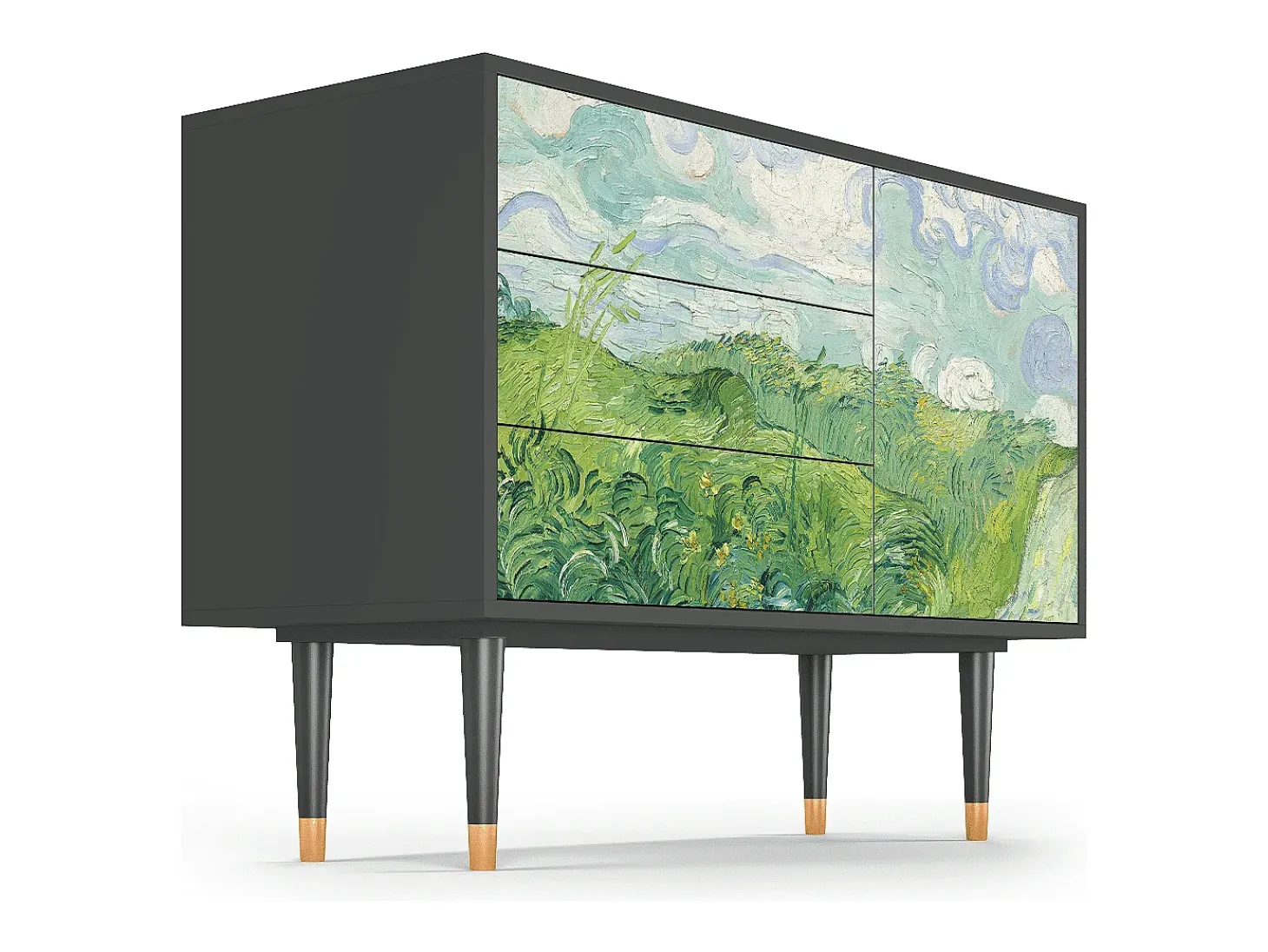 Aparador - 115х84х41 cm - S3 - Green Wheat Fields, Antracita