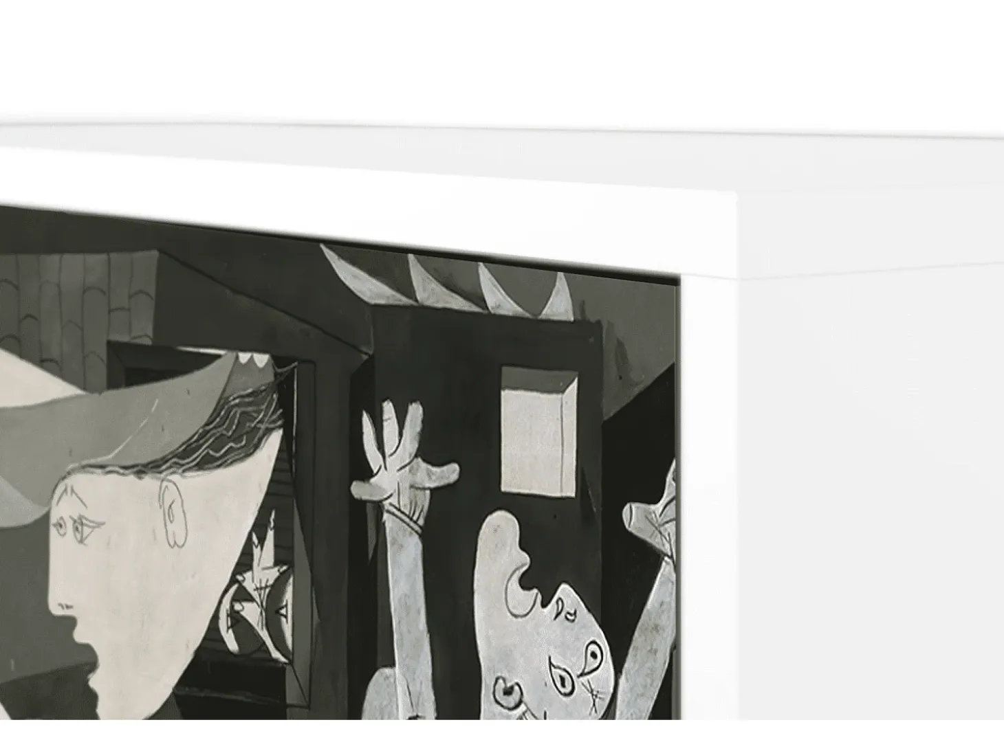 Aparador - 115х84х41 cm - S3 - Guernica by Picasso, Blanco