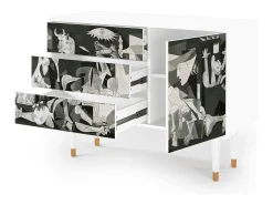 Aparador - 115х84х41 cm - S3 - Guernica by Picasso, Blanco