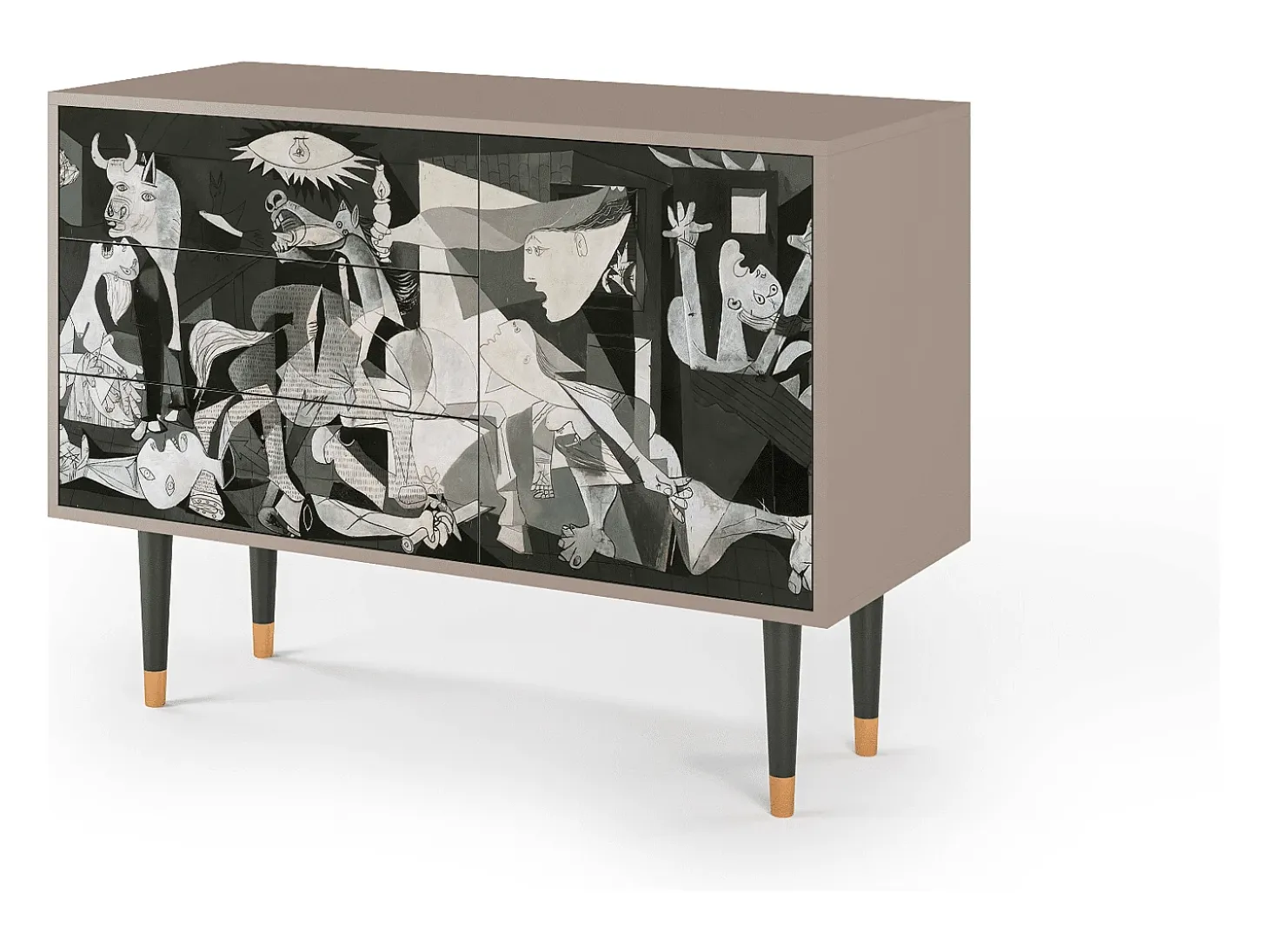 Aparador - 115х84х41 cm - S3 - Guernica by Picasso, Latte