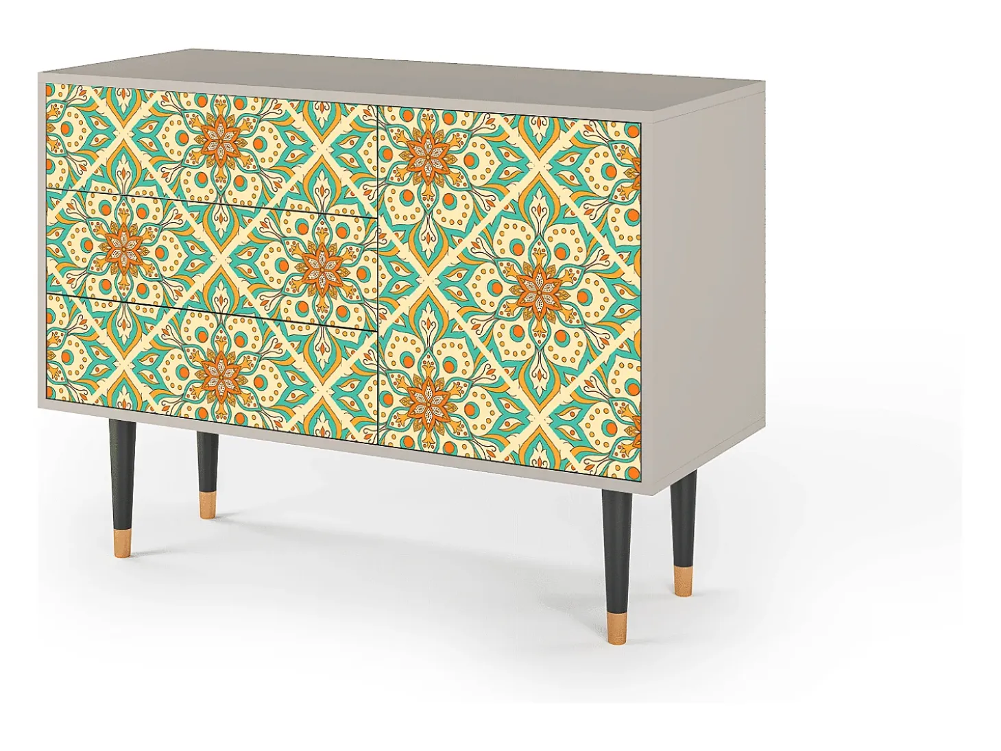 Aparador - 115х84х41 cm - S3 - Hindu Daisy, Arena