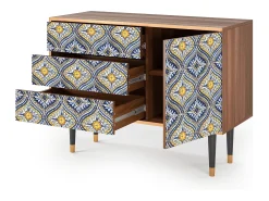 Aparador - 115х84х41 cm - S3 - Illusory Pattern, Nogal
