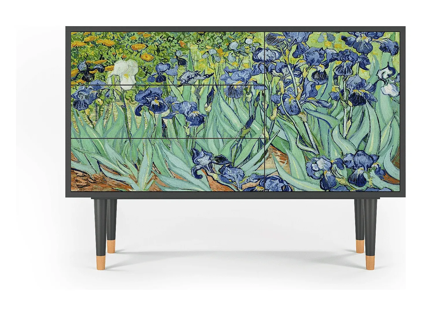 Aparador - 115х84х41 cm - S3 - Irises , Antracita