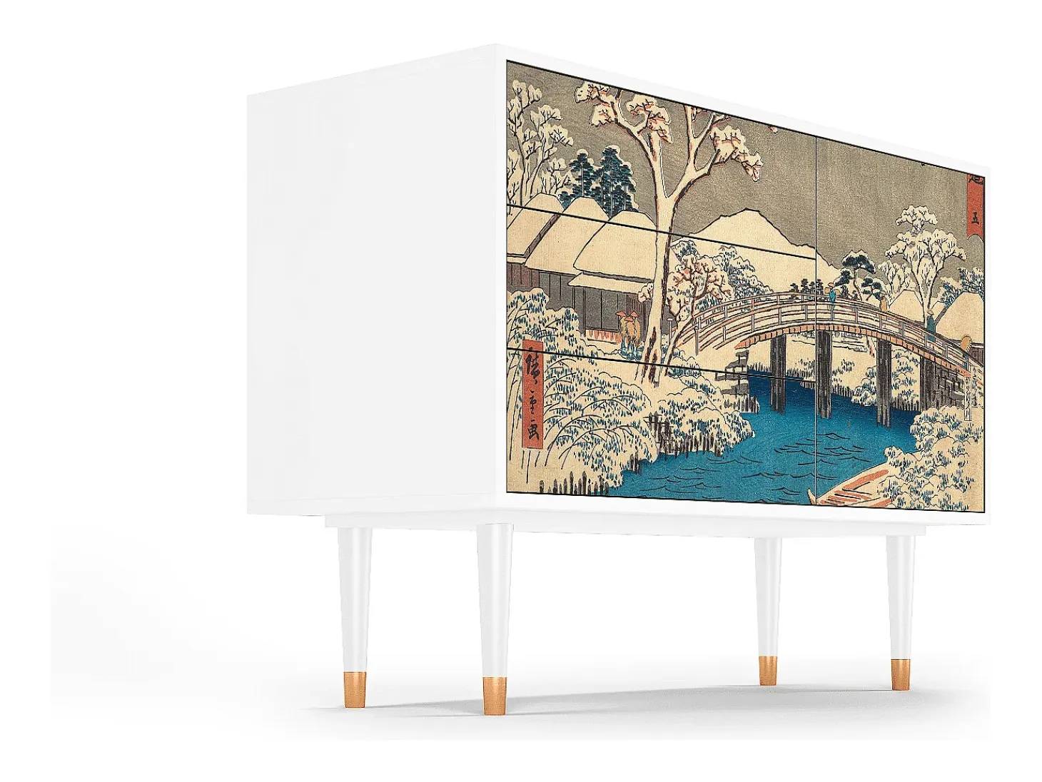 Aparador - 115х84х41 cm - S3 - Katabira River, Blanco