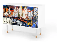 Aparador - 115х84х41 cm - S3 - Le Séchage des voiles , Blanco