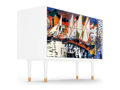 Aparador - 115х84х41 cm - S3 - Le Séchage des voiles , Blanco