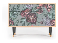 Aparador - 115х84х41 cm - S3 - Light Peonies, Nogal