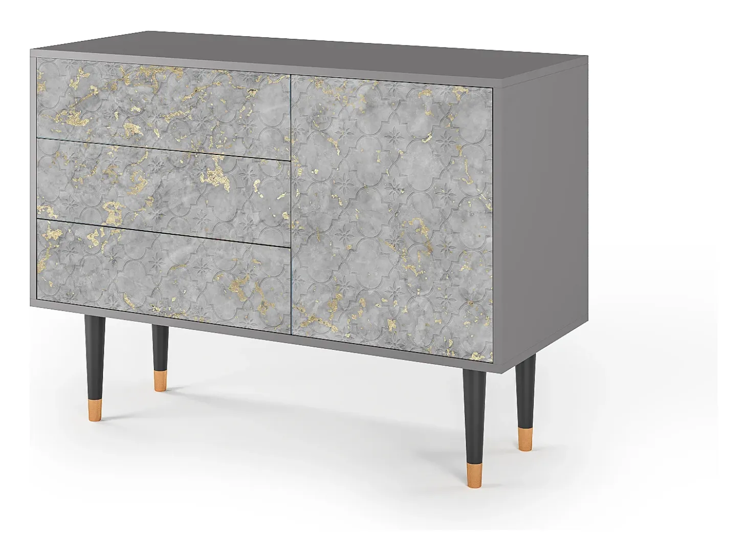 Aparador - 115х84х41 cm - S3 - Mariana Trench, Gris