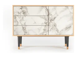 Aparador - 115х84х41 cm - S3 - Milk Marble, Nogal