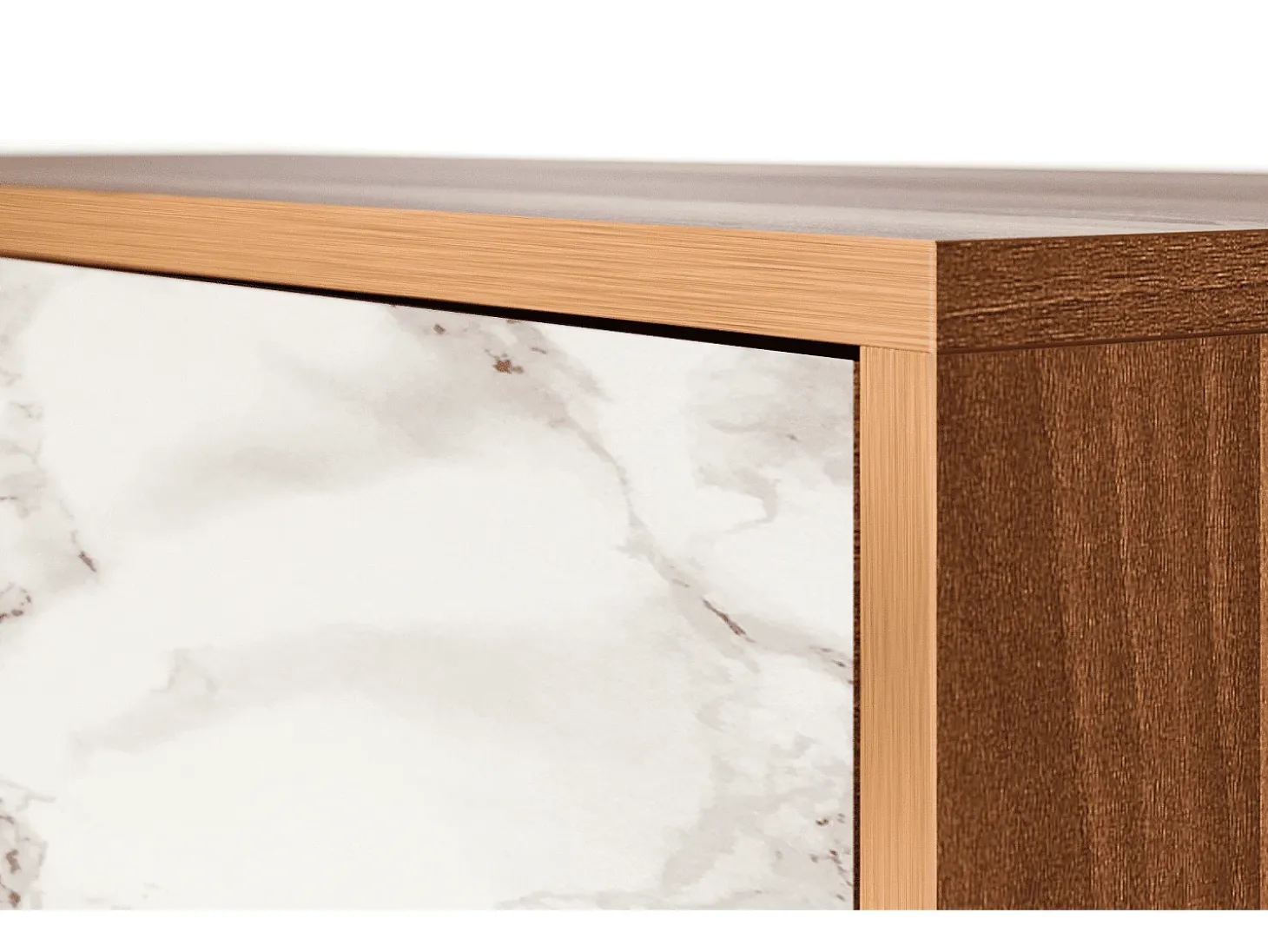 Aparador - 115х84х41 cm - S3 - Milk Marble, Nogal