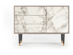 Aparador - 115х84х41 cm - S3 - Milk Marble, Latte