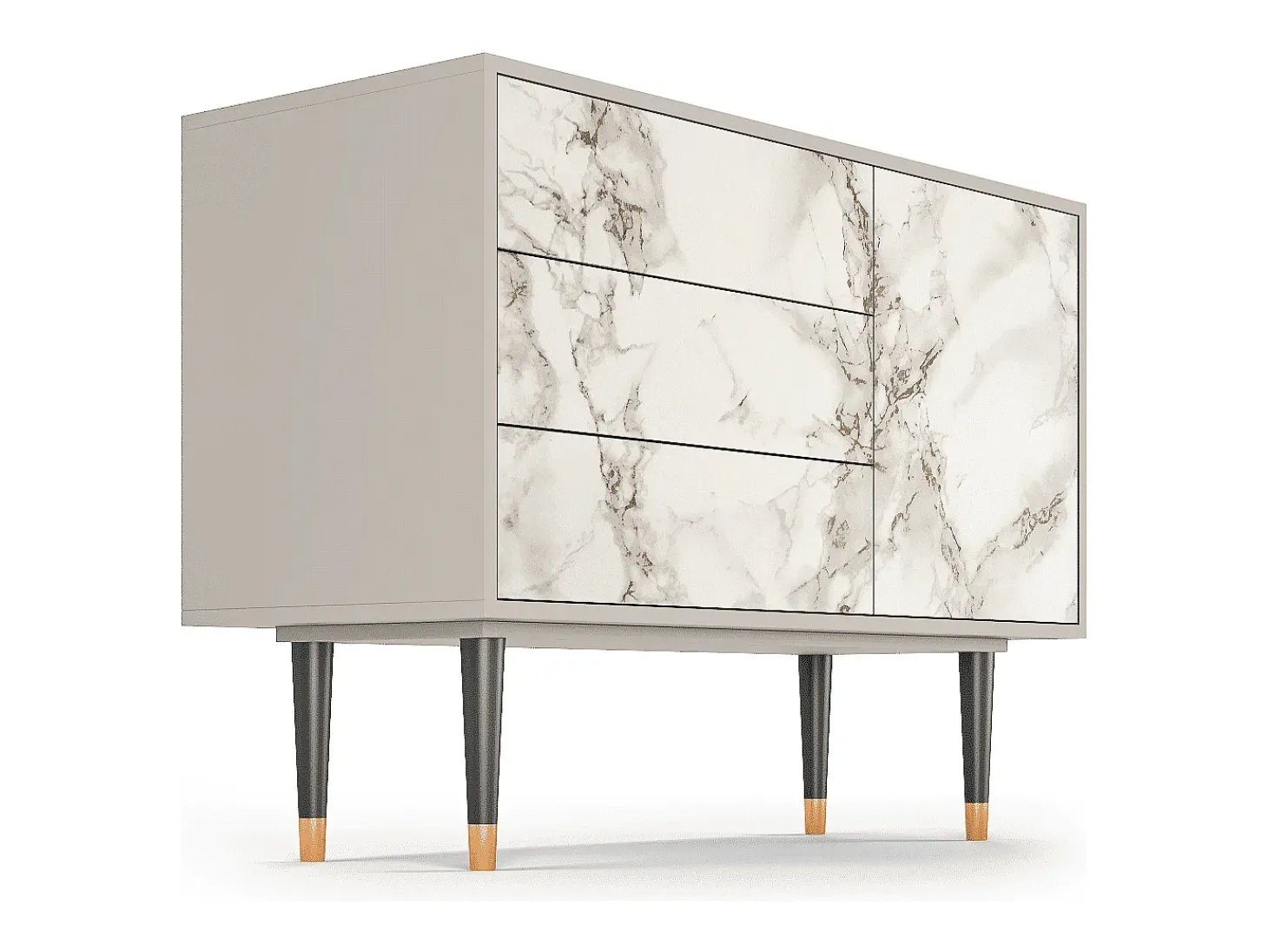 Aparador - 115х84х41 cm - S3 - Milk Marble, Arena