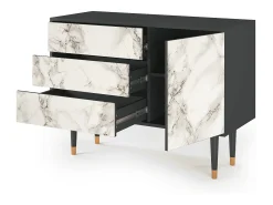 Aparador - 115х84х41 cm - S3 - Milk Marble, Antracita