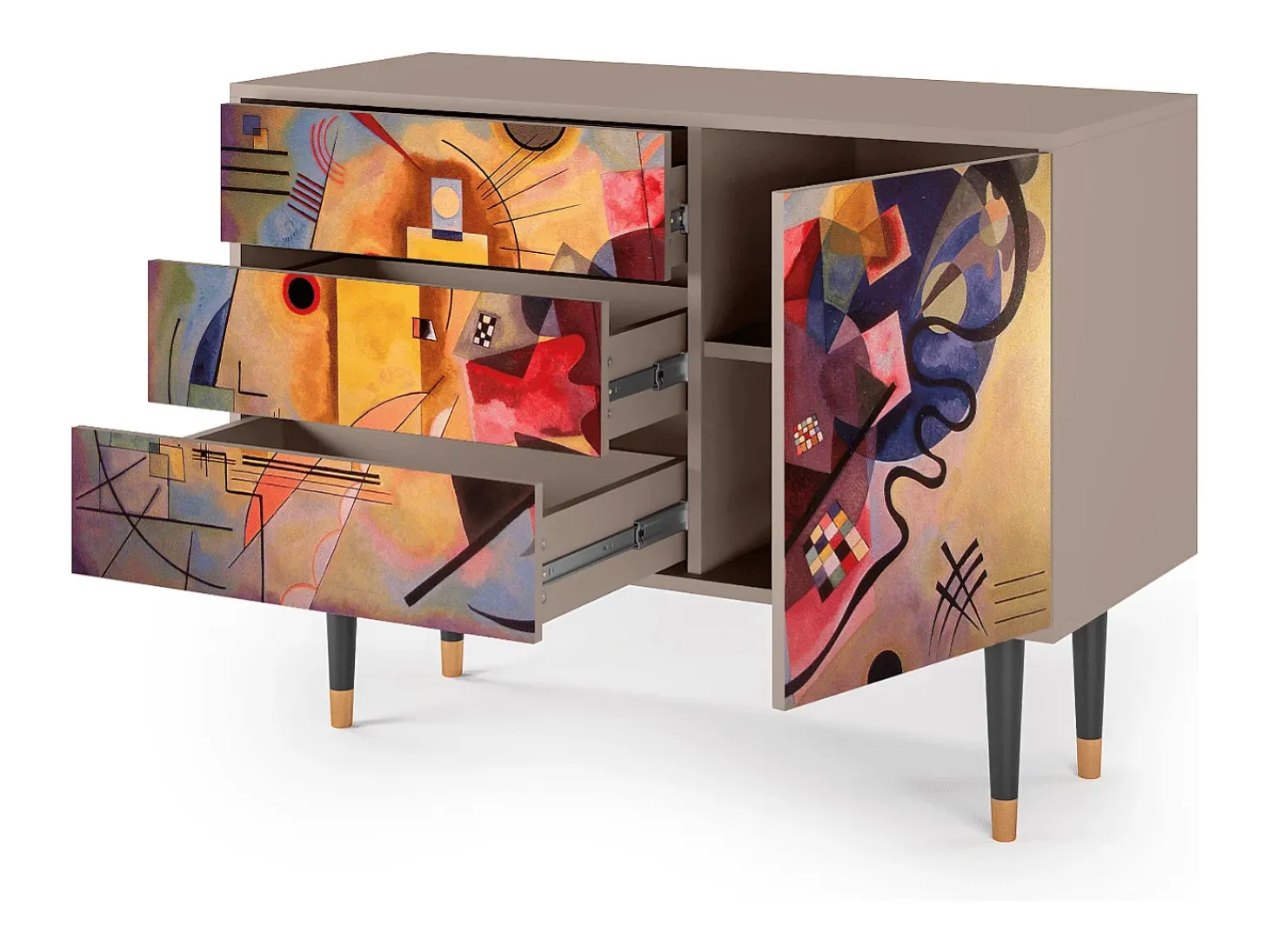 Aparador - 115х84х41 cm - S3 - Modern Art, Latte