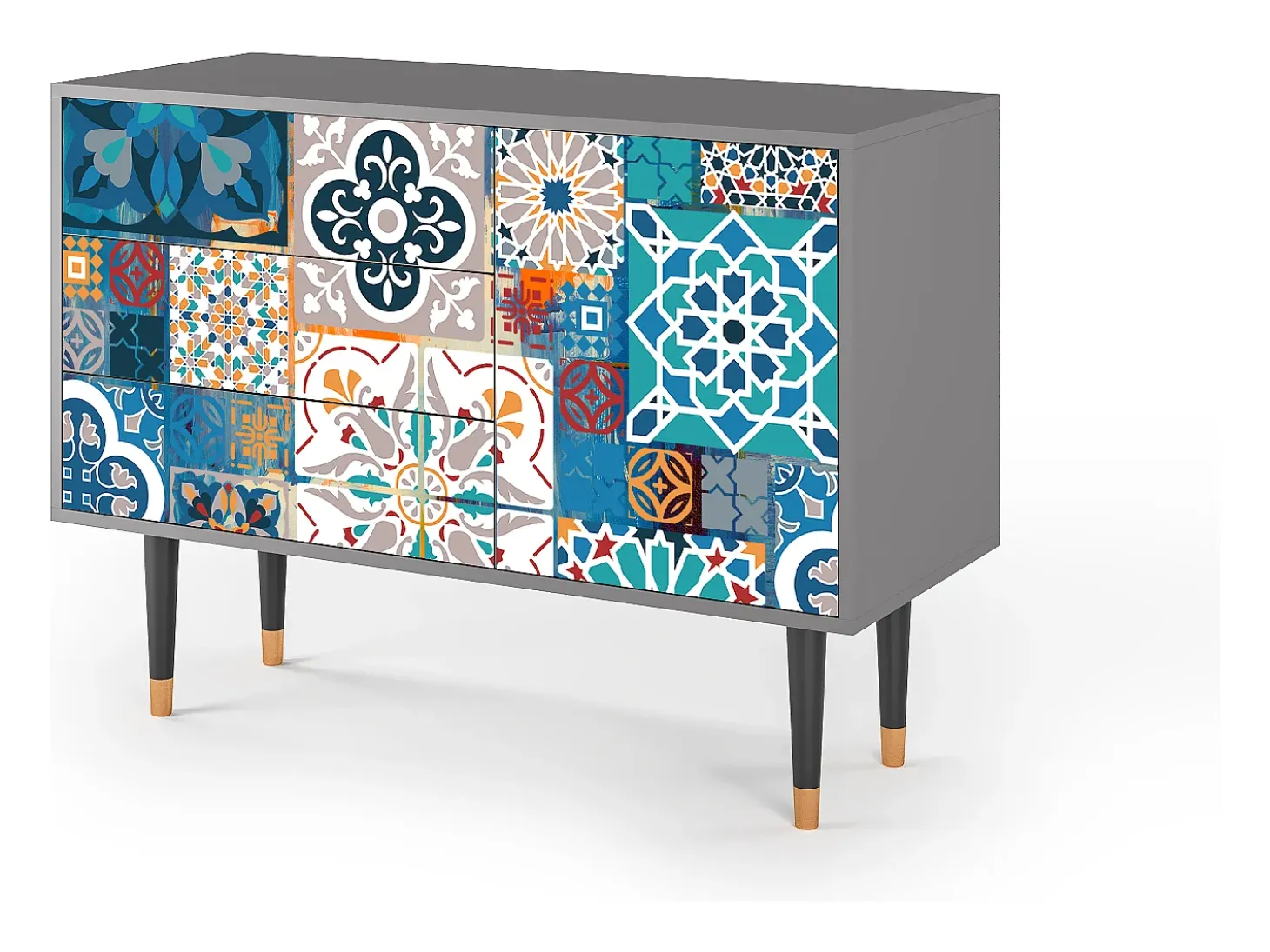 Aparador - 115х84х41 cm - S3 - Moroccan Market, Gris