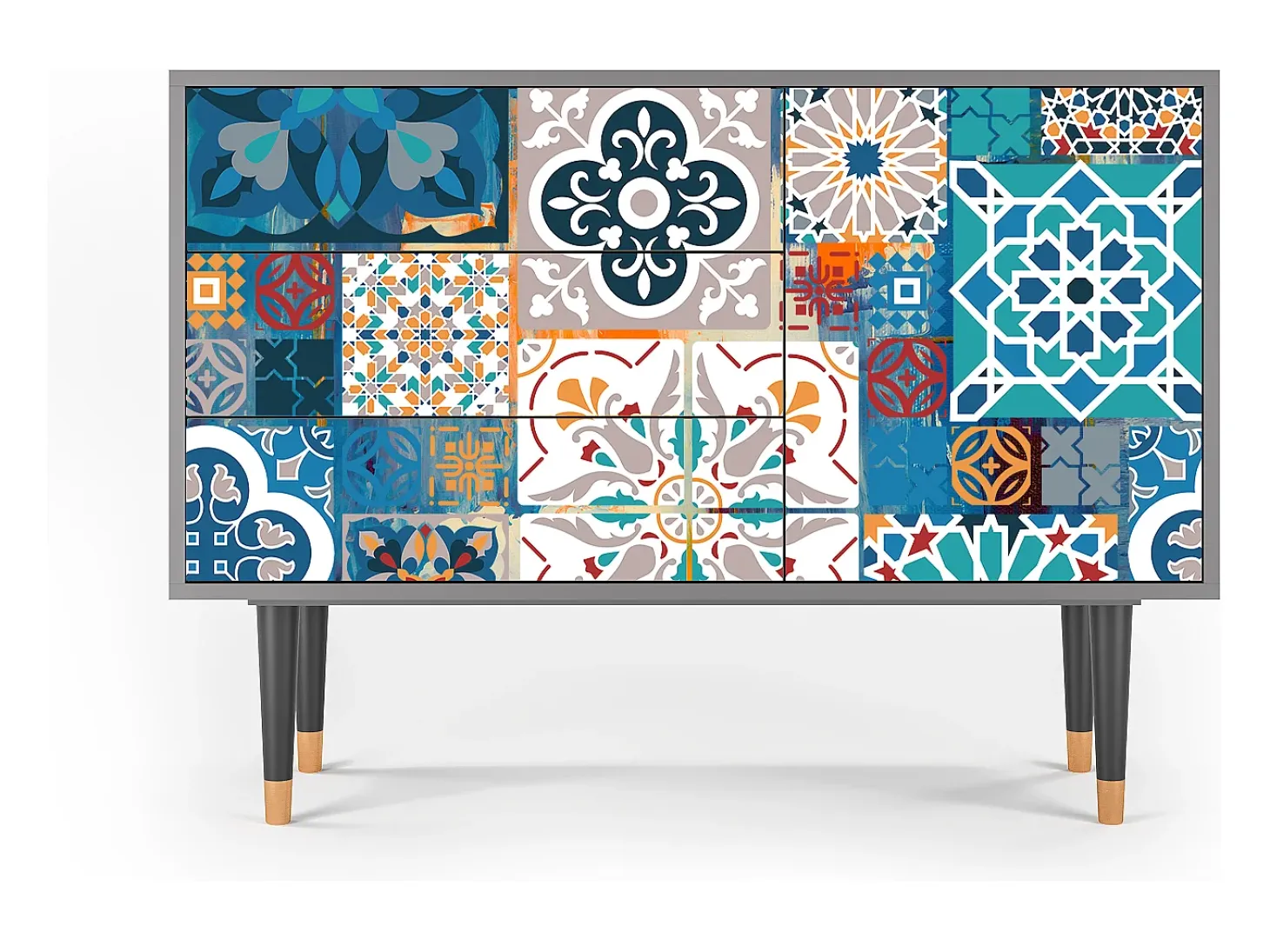 Aparador - 115х84х41 cm - S3 - Moroccan Market, Gris
