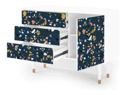 Aparador - 115х84х41 cm - S3 - Night Sky Langhterns, Blanco