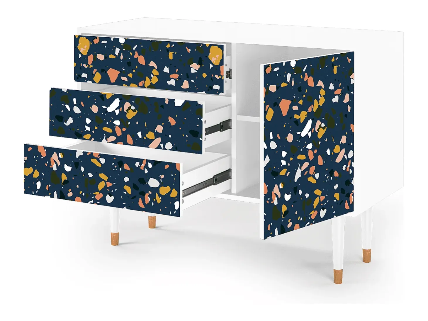 Aparador - 115х84х41 cm - S3 - Night Sky Langhterns, Blanco