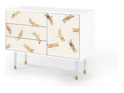 Aparador - 115х84х41 cm - S3 - Nude Dragonflies, Blanco